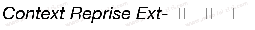 Context Reprise Ext字体转换